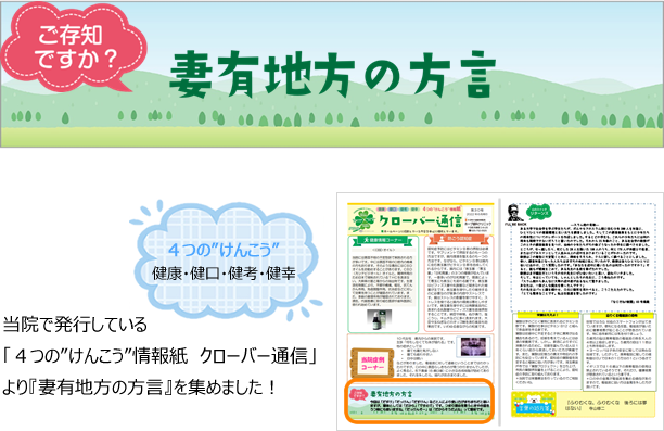 ご存知ですか？妻有地方の方言