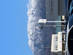 八海山の雪景色が綺麗です